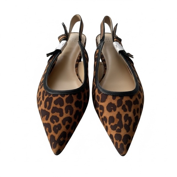 Shoes - A New Day Leopard Print Pointed Toe Slingback Flats Size 9.5 NWT